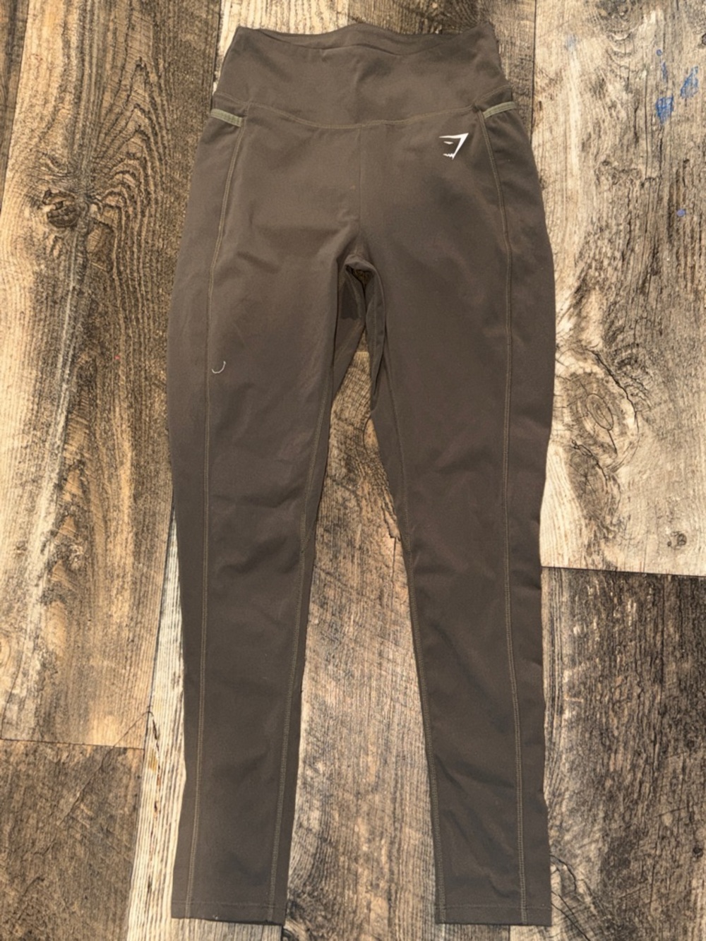 Gymshark Olive Green High-Rise Performance Leggings